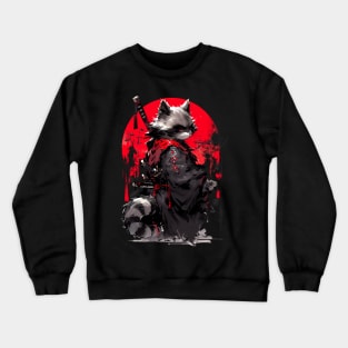 Raccoon warrior of the sun Crewneck Sweatshirt